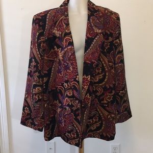 Alfred Dunner Paisley Blazer SZ 20 Gorgeous